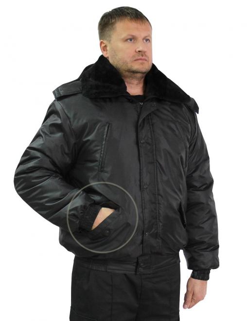 Куртка ОХРАННИК тк.Оксфорд цв.Чёрный 