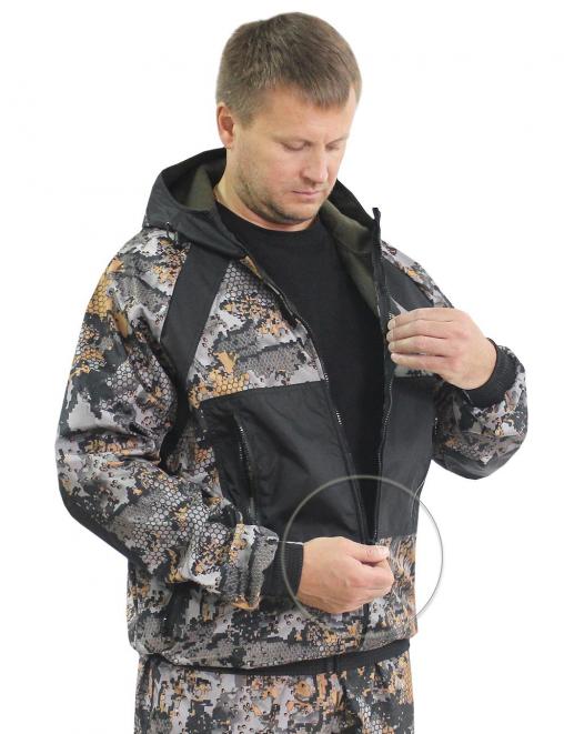 Костюм БЕРКУТ-DEMI RS тк.Polarfleece цв.Соты ULTRA