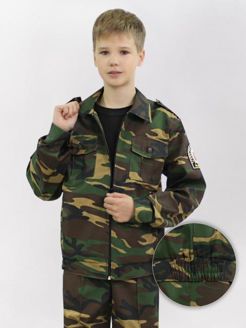 Костюм КАДЕТ-СТАРШЕКЛАССНИК тк.Смесовая цв.Зеленый КМФ