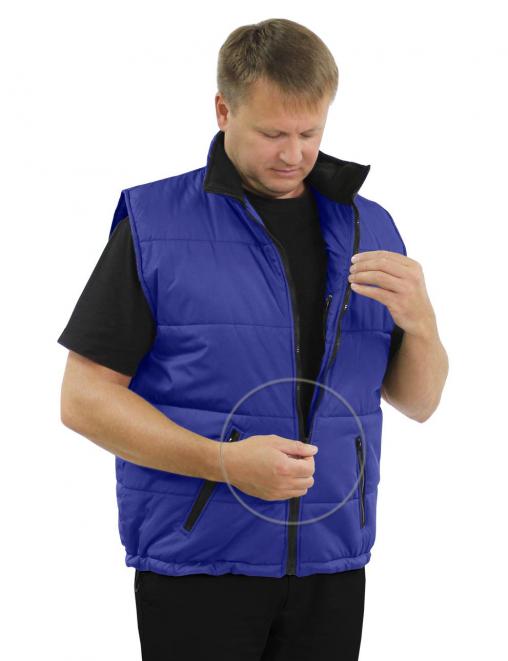 Жилет утеплённый БВР RS тк.Дюспа цв.Василёк
