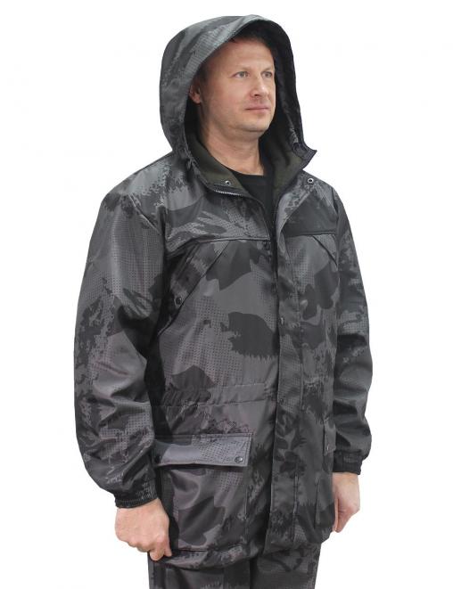 Костюм ТАЙГА-DEMI RS тк.Polarfleece цв.Black ambit