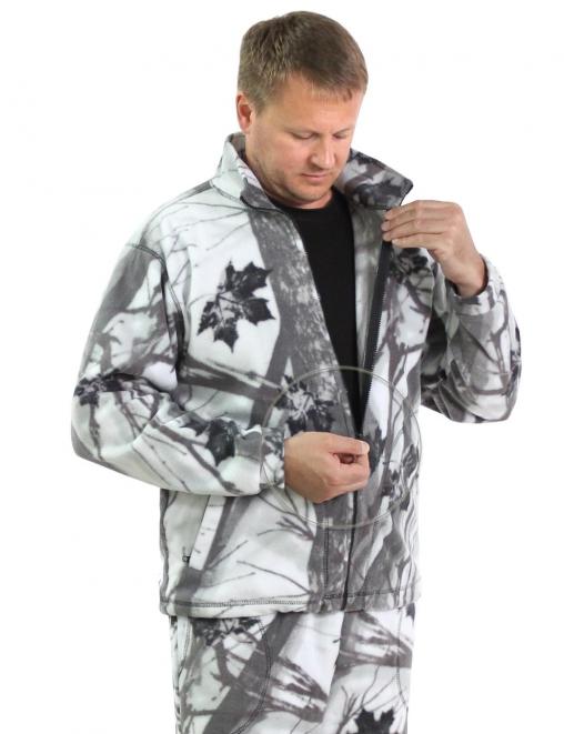 Толстовка Флисовая New цв.Белый Лес