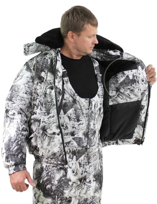 Костюм зимний НОРД RS тк.Алова цв.Белый Лес 2