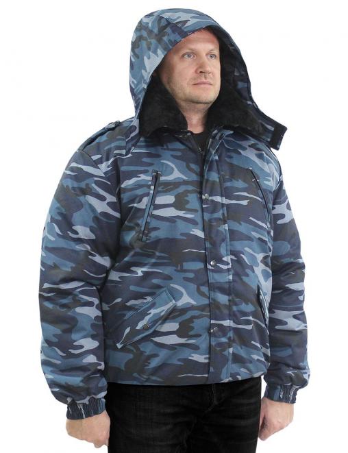 Куртка ОХРАННИК тк.Смесовая цв.Серый КМФ 