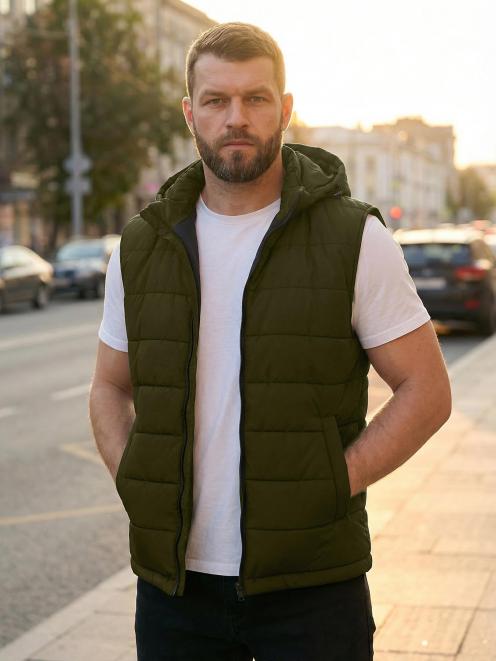 Жилет утепленный СТАЛКЕР тк.Дюспа цв.Олива