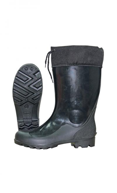 Сапоги мужские ПВХ Кедр с надставкой RS цв.Чёрный