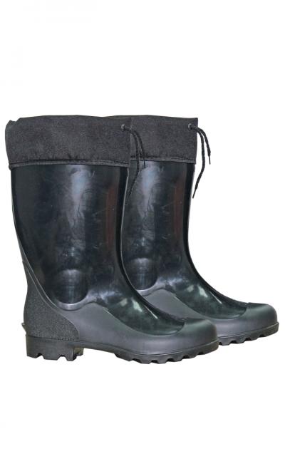 Сапоги мужские ПВХ Кедр с надставкой RS цв.Чёрный