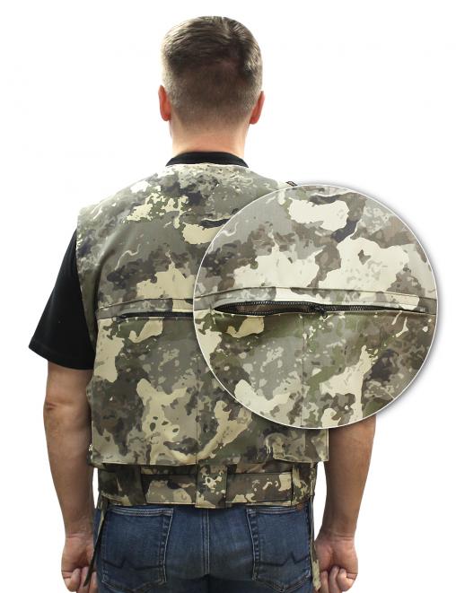 Жилет ОХОТА тк.Смесовая цв.BLUR 3316