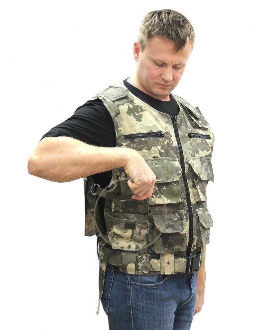 Жилет ОХОТА тк.Смесовая цв.BLUR 3316