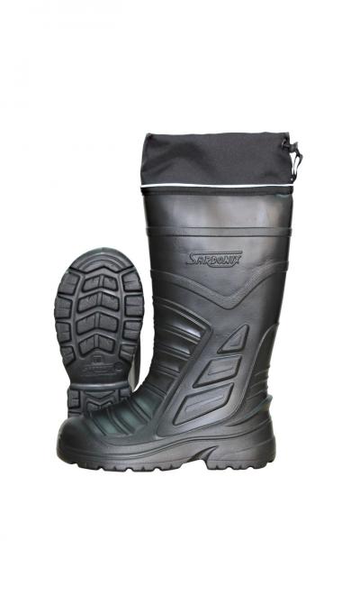 Сапоги рабочие ЭВА "ПОЛЯРИС" RS  цв.Чёрный с 2-сл.чулком и нат.мехом