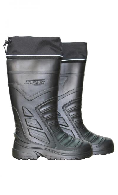 Сапоги рабочие ЭВА "ПОЛЯРИС" RS  цв.Чёрный с 2-сл.чулком и нат.мехом Сапоги рабочие ЭВА "ПОЛЯРИС" RS  цв.Чёрный с 2-сл.чулком и нат.мехом