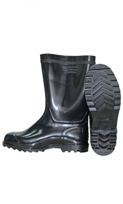 Сапоги мужские высокие ПВХ Чесла RS цв.Чёрный
