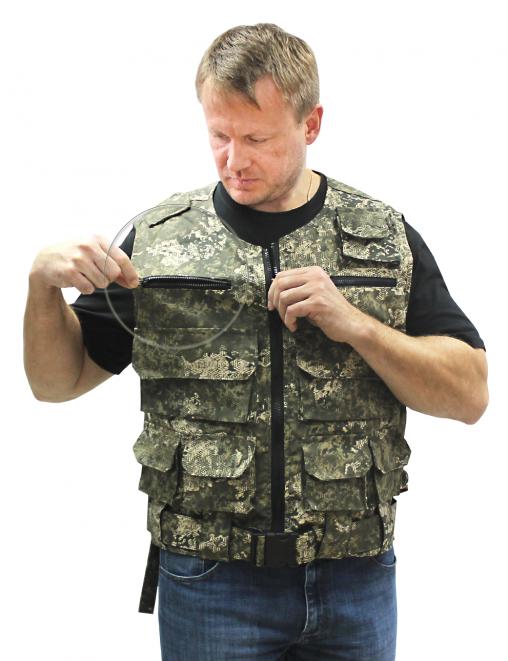 Жилет ОХОТА тк.Смесовая цв.BLUR 1311