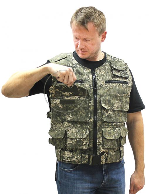 Жилет ОХОТА тк.Смесовая цв.BLUR 1311