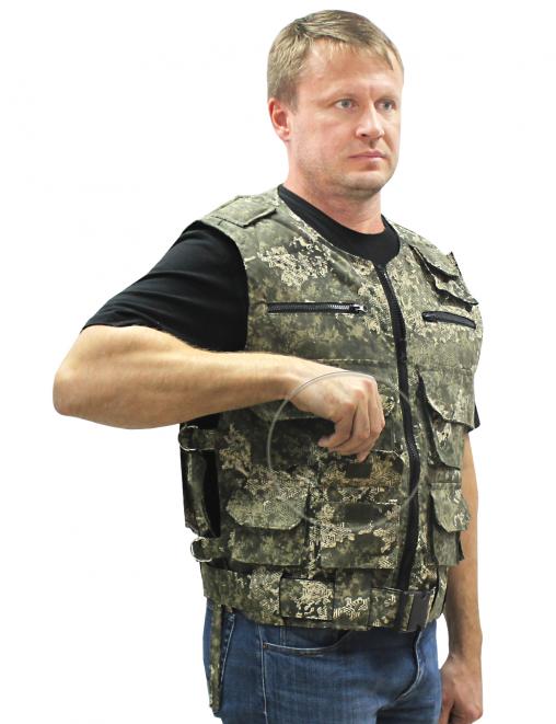 Жилет ОХОТА тк.Смесовая цв.BLUR 1311