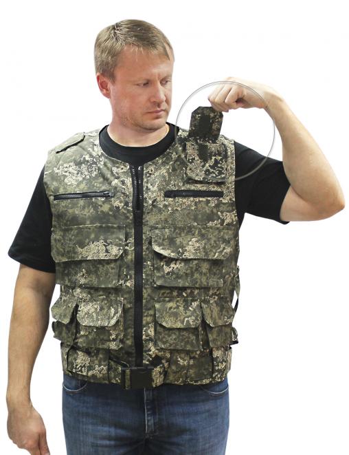 Жилет ОХОТА тк.Смесовая цв.BLUR 1311