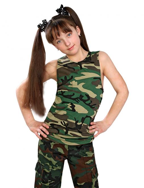 Майка детская RS цв.Зеленый КМФ