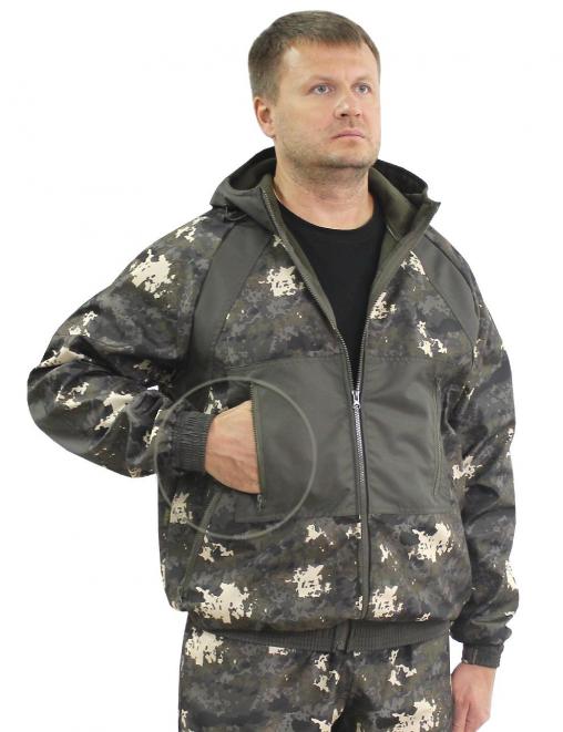 Костюм БЕРКУТ-DEMI RS тк.Polarfleece цв.BLUR 045