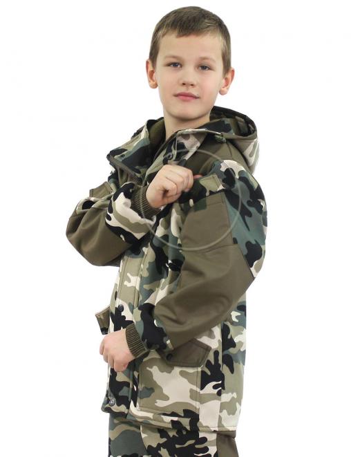 Костюм детский ГОРКА-Demi RS тк.Polarfleece рип-стоп цв.Зелёный КМФ