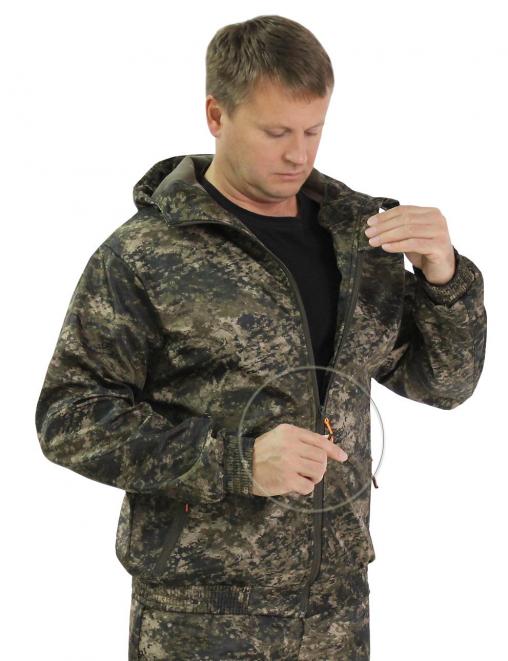 Костюм ДЕМИСЕЗОННЫЙ ГОРИЗОНТ тк.Полифлис цв.Blur 1125-2