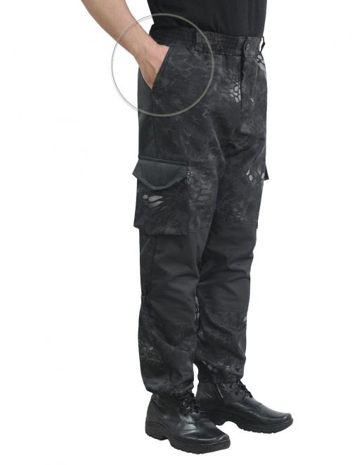 Костюм ГОРКА-ДЕМИ RS тк.Polarfleece рип-стоп цв.Питон чёрный