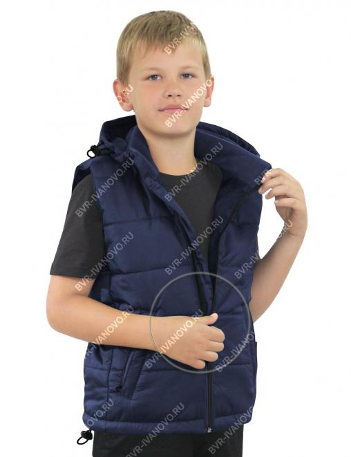 Жилет детский утеплённый СТАЛКЕР цв.Синий