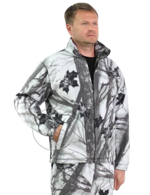 Толстовка Флисовая New цв.Белый Лес