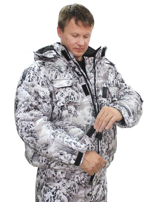 Костюм зимний HUNTER тк.Алова цв.Белый Лес 2