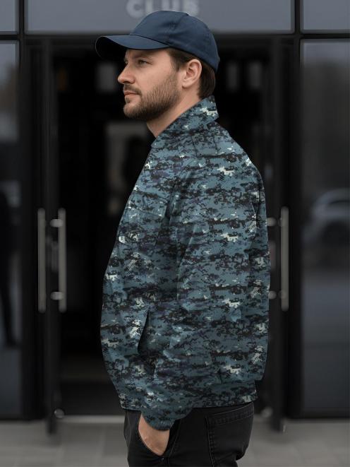 Ветровка ОХРАНА RS тк.Оксфорд цв.Цифра Темно-синяя