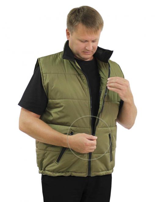 Жилет утеплённый БВР тк.Дюспа цв.Олива