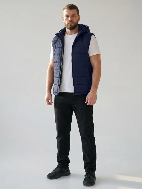 Жилет утепленный СТАЛКЕР тк.Дюспа цв.Синий