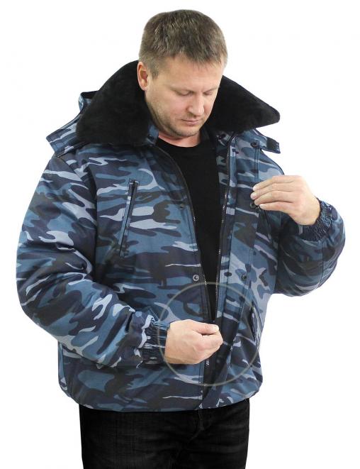 Куртка ОХРАННИК тк.Смесовая цв.Серый КМФ 