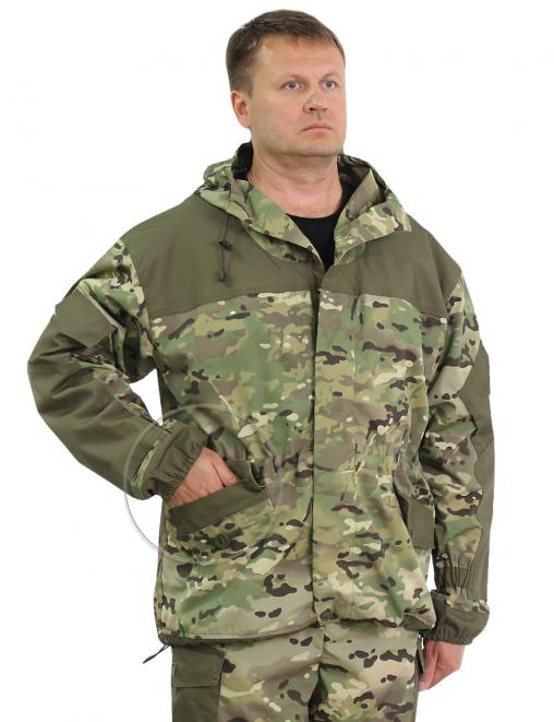 Костюм ГОРКА NEW тк.Рип-стоп цв.Мультикам с накладками