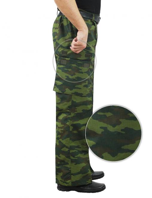 Брюки ВОЕННО-ПОЛЕВЫЕ RS тк.Рип-стоп цв.Флора
