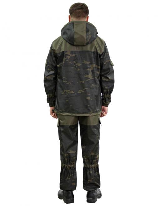 Костюм ГОРКА-ДЕМИ  RS тк.Polarfleece цв.Мультикам черный