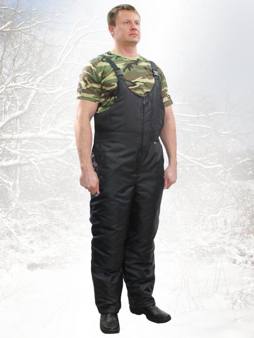 Полукомбинезон утеплённый тк.Оксфорд цв.Чёрный