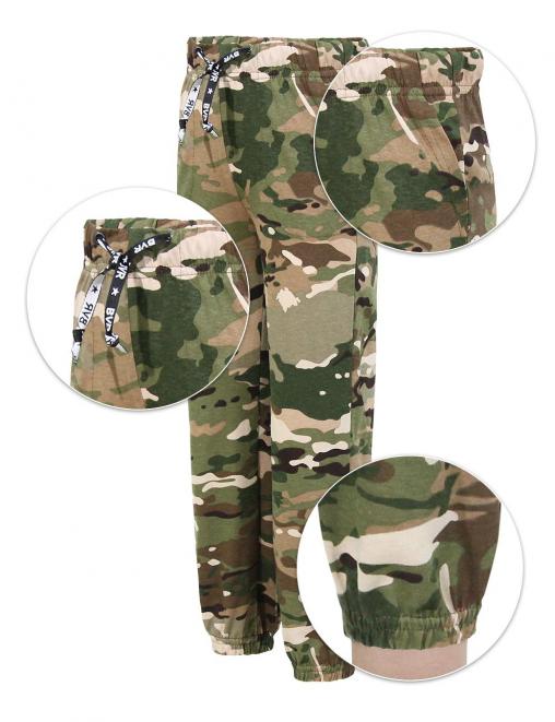 Брюки детские летние RAINBOW тк.Кулирка цв.Мультикам