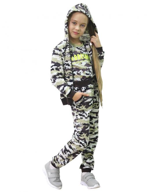 Костюм детский БВР СПОРТ RS тк.Футер цв.Камуфляж 4974