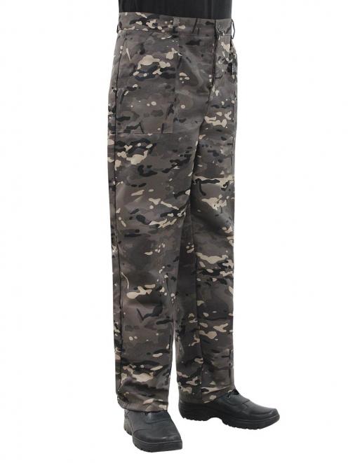 Брюки РАБОЧИЕ цв.Мультикам коричневый