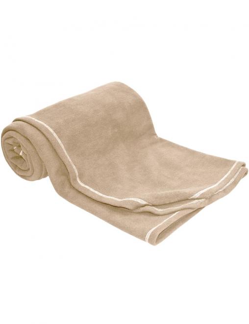 Плед флисовый цв.Бежевый