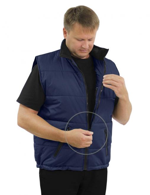 Жилет утеплённый БВР тк.Дюспа цв.Синий