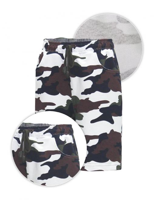 Шорты мужские ДАЧНЫЕ RS цв.Бело-зелёный КМФ 3978