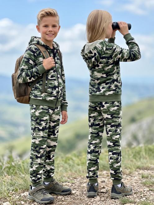 Костюм детский БВР СПОРТ RS тк.Футер цв.Бело-зелёный КМФ 4465