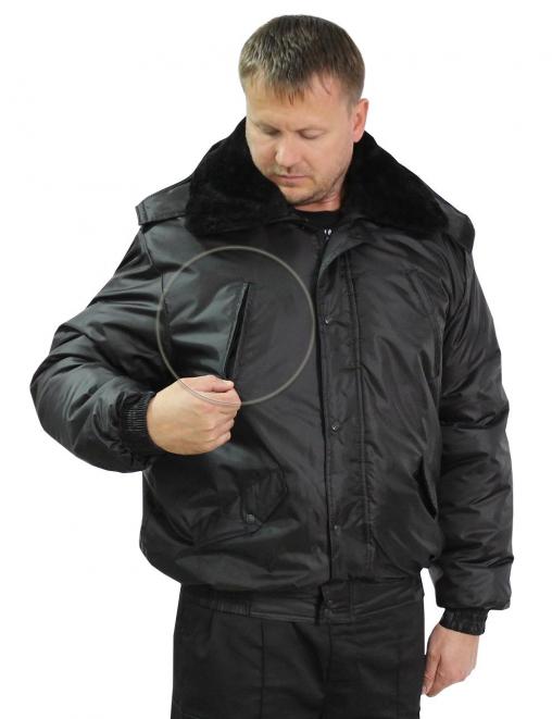 Куртка ОХРАННИК тк.Оксфорд цв.Чёрный 