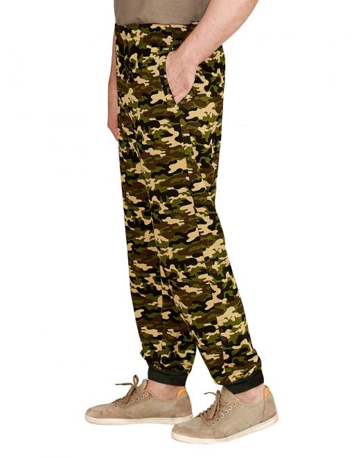 Трико мужское NATURE на манжете RS тк.Футер цв.Зел.КМФ 4465