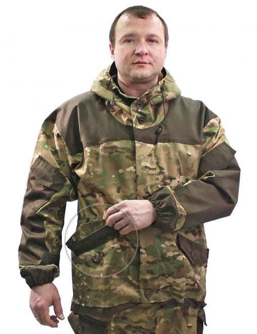 Костюм ГОРКА NEW тк.Смесовая цв.Мультикам с накладками