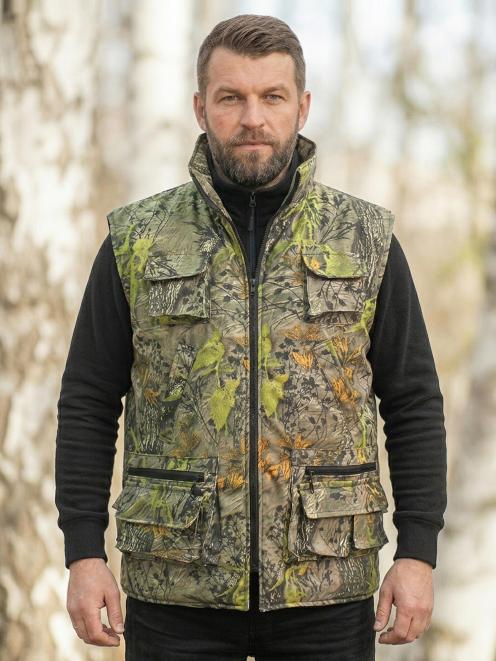 Жилет утеплённый БУРАН RS тк.Смесовая цв.Лесная Роща