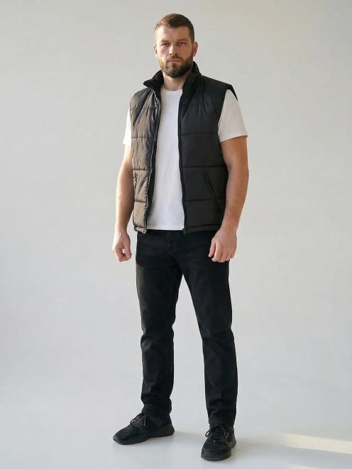 Жилет утеплённый БВР тк.Дюспа цв.Чёрный