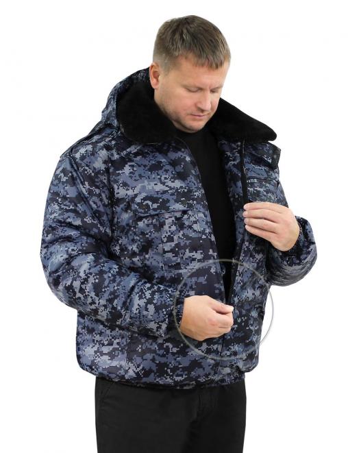 Куртка ПОЛИГОН тк.Оксфорд цв.Цифра Синяя