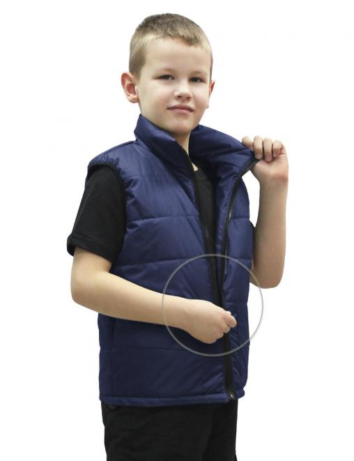Жилет детский утеплённый RS цв.Синий